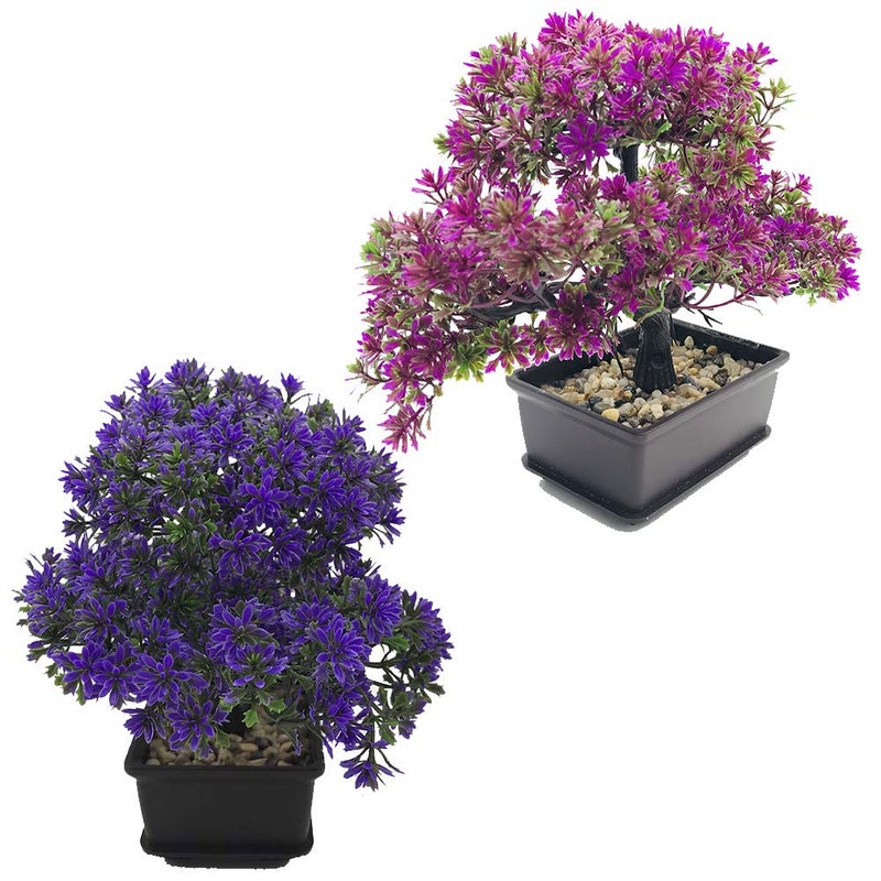Fycooler Artificial Bonsai Tree-Fake Plant in Pot Artificial Plants,Faux Bonsai Japanese Pine Bonsai Artificial Plants for Home Decor Indoor,Office/Windowsill/Yard,Desktop Display, Zen Garden DÃ©cor - Image 5